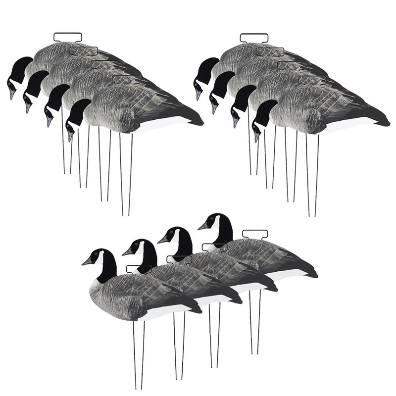 OEM ODM Plastic EVA Canada Snow Goose Decoy Upright / Feeder Style With Flocked Head